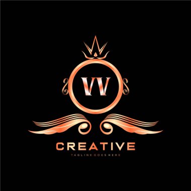 Renkli Çember şablon vektörlü ilk logo.