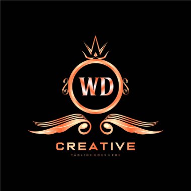 Renkli Çember şablon vektörlü ilk logo.