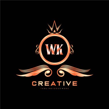 Renkli Çember şablon vektörlü ilk logo.