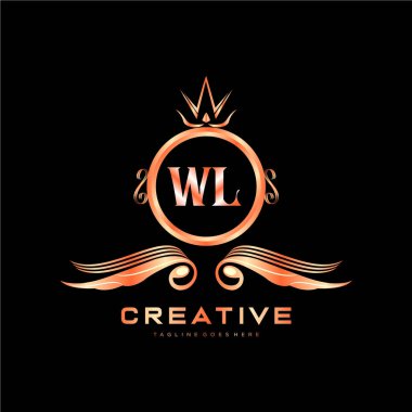 Renkli Çember şablon vektörlü ilk logo.