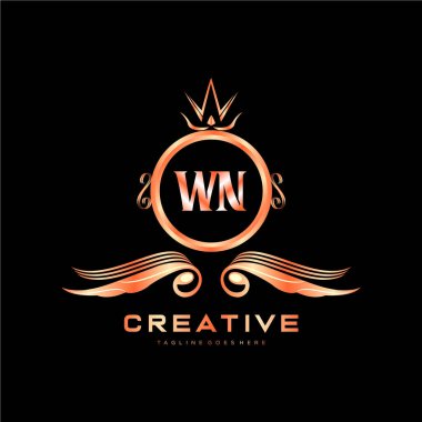 Renkli Çember şablon vektörlü ilk logo.