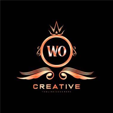 Renkli Çember şablon vektörlü ilk logo.