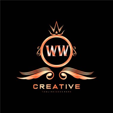 Renkli Çember şablon vektörlü ilk logo.