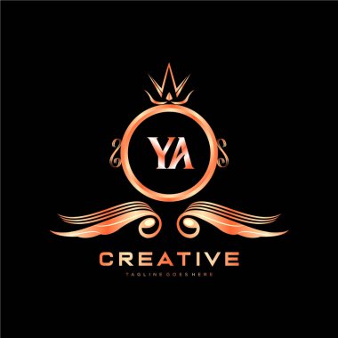 Renkli Çember şablon vektörlü ilk logo.