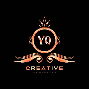 Renkli Çember şablon vektörlü ilk logo.