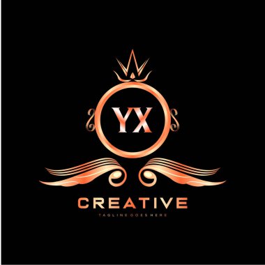 Renkli Çember şablon vektörlü ilk logo.