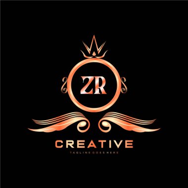 Renkli Çember şablon vektörlü ilk logo.