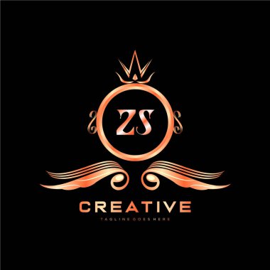 Renkli Çember şablon vektörlü ilk logo.