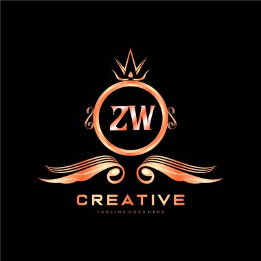 Renkli Çember şablon vektörlü ilk logo.