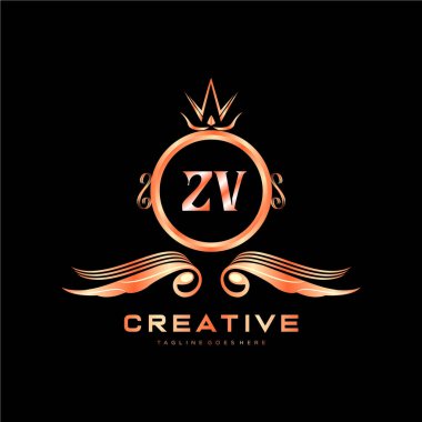 Renkli Çember şablon vektörlü ilk logo.