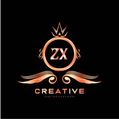 Renkli Çember şablon vektörlü ilk logo.