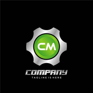 İlk Dişli Simgesi Logo Tasarım Elemanı