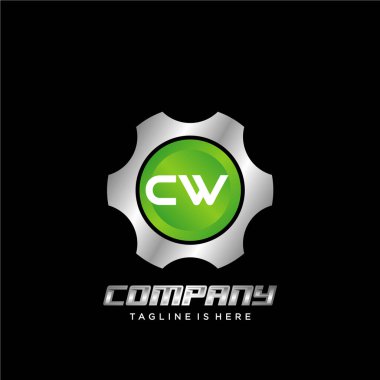 İlk Dişli Simgesi Logo Tasarım Elemanı