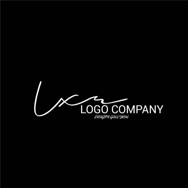 Initiale Handschrift Logo Template Vektor — Stockvektor