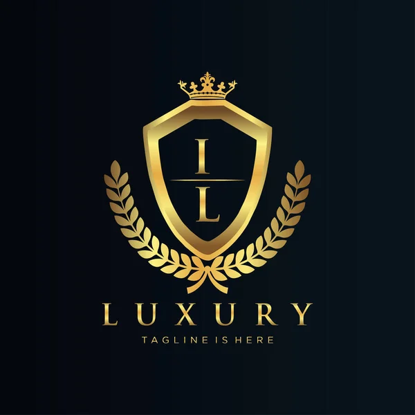 Оригинал Письма Логотипом Royal Luxury — стоковый вектор