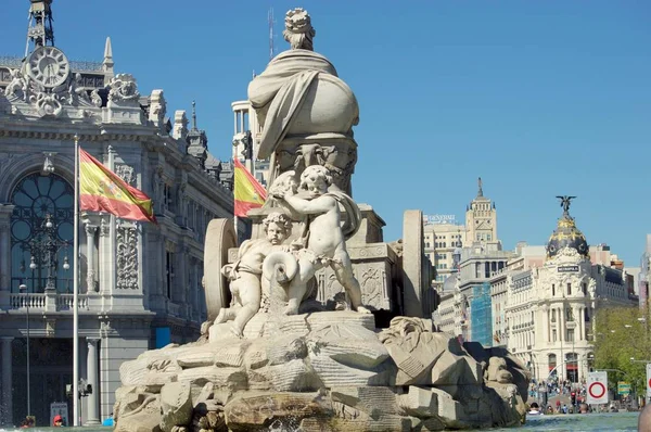 View of the statue of Cibeles — Stock Photo, Image