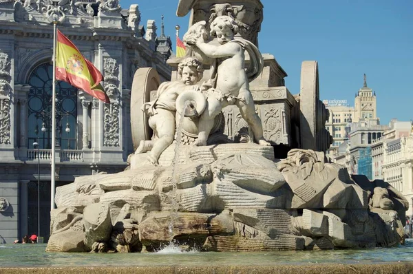 View of the statue of Cibeles — Stock Photo, Image