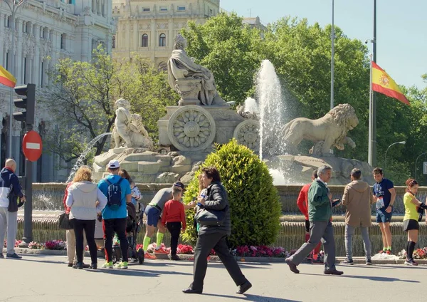 Veduta della statua di Cibeles — Foto Stock