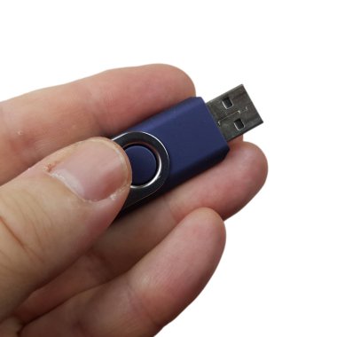 Kalem sürücüsüne beyaz arka planda gösterme