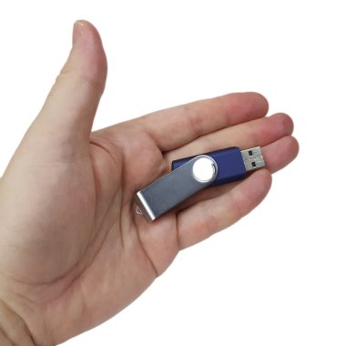 Kalem sürücüsüne beyaz arka planda gösterme