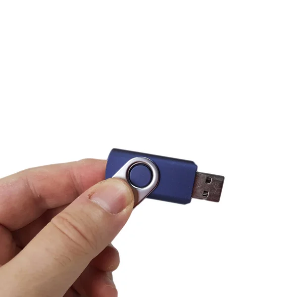 Showing Pen Drive White Background — Stock Photo, Image