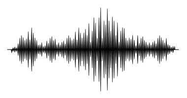 Deprem geçmişi. Sismik ölçüm için sismogram.