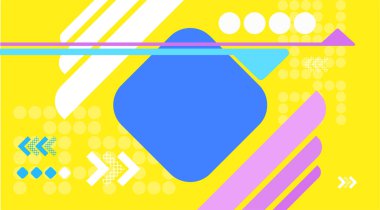 Modern stillerdeki renk ve stillerin düzenlenmesi ile tasarlanmış soyut arkaplan.