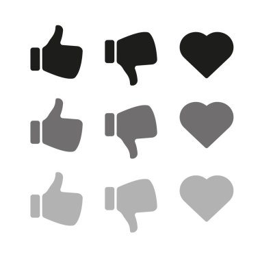 Beyaz arkaplanda el simgesi