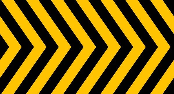 Warning Sign Black Stripes Yellow Background — Stock Vector