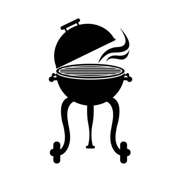Barbecue Grill Sur Fond Blanc — Image vectorielle