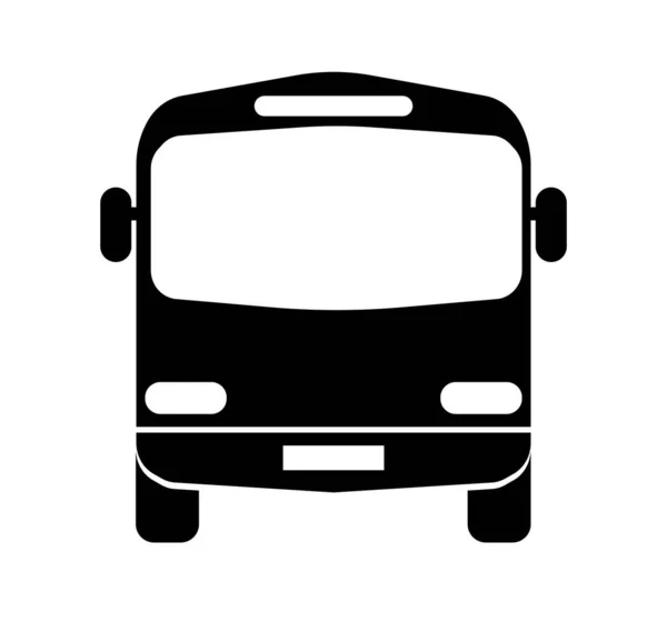 Icona Del Bus Isolata Sul Bianco — Vettoriale Stock