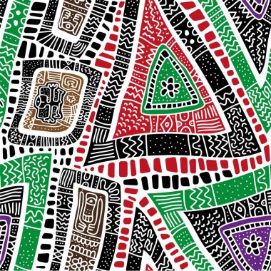 Afrika motiflerinin kusursuz deseni