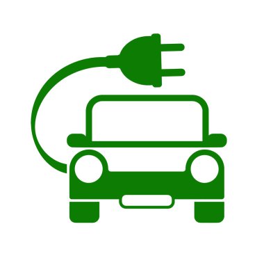 Beyaz arkaplanda eko enerji simgesi