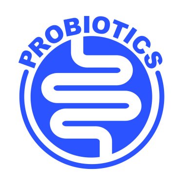 Probiyotik metin arka planı. Mikro probiyotik mikroorganizma