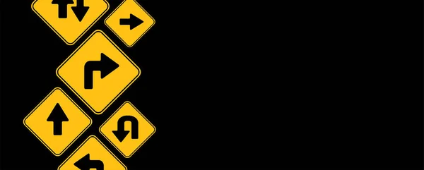 黒人を背景にした交通標識 — ストックベクタ