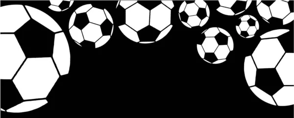 Bola Futebol Fundo Preto —  Vetores de Stock