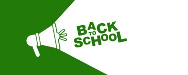 Beyaz arkaplanda okula dönüş işareti