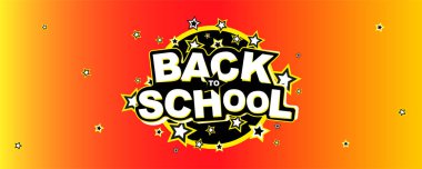 Yeşil arkaplan üzerine okul metnine geri dön