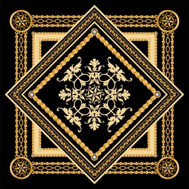 Değerli taşlar, altın zincirler ve incilerle süslenmiş kusursuz desenler..