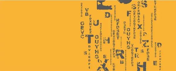 Fond Créatif Moderne Avec Lettres — Image vectorielle