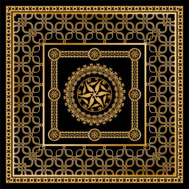 Değerli taşlar, altın zincirler ve incilerle süslenmiş kusursuz desenler..