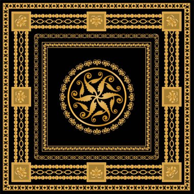 Değerli taşlar, altın zincirler ve incilerle süslenmiş kusursuz desenler..