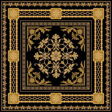 Değerli taşlar, altın zincirler ve incilerle süslenmiş kusursuz desenler..