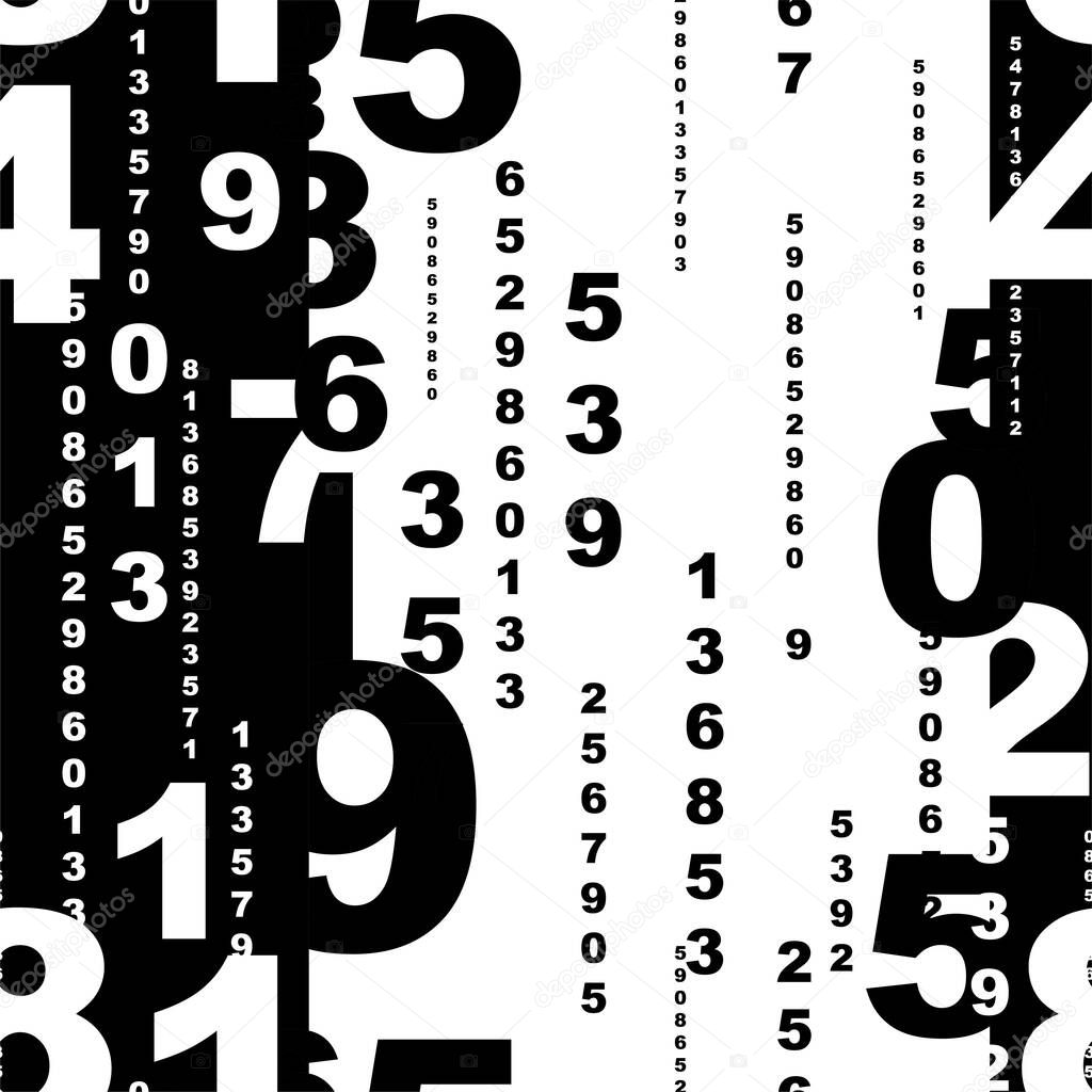 Creative and modern background with numbers.