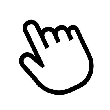 Beyaz arkaplanda kaydırma simgesi