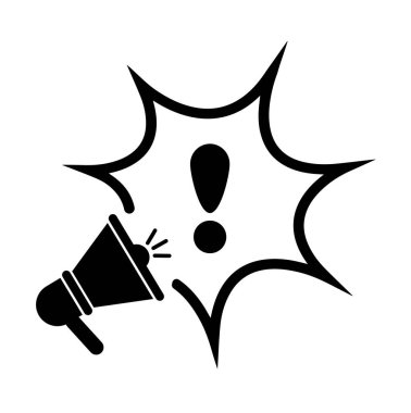 Beyaz arkaplanda ünlem işareti