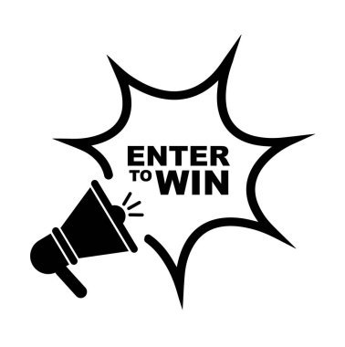 Kazanma işaretini beyaz arkaplanda girin