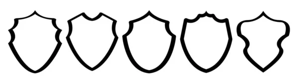 Bouclier Épées Sur Fond Blanc — Image vectorielle