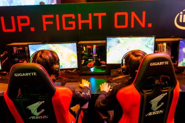 Katowice, Polonya - 3 Mart 2019: Intel Extreme Masters 2019 - E