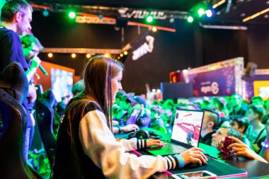 Katowice, Polonya - 3 Mart 2019: Intel Extreme Masters 2019 - E